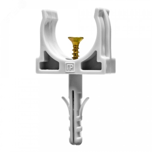 Крепеж-клипса с дюбелем и саморезом серая d25 мм (100шт/900шт уп/кор) Промрукав | код PR13.0217 | ПРОМРУКАВ Крепеж-клипса с дюбелем и саморезом серая d25 мм (100шт/900шт уп/кор) Промрукав | код PR13.0217 | ПРОМРУКАВ