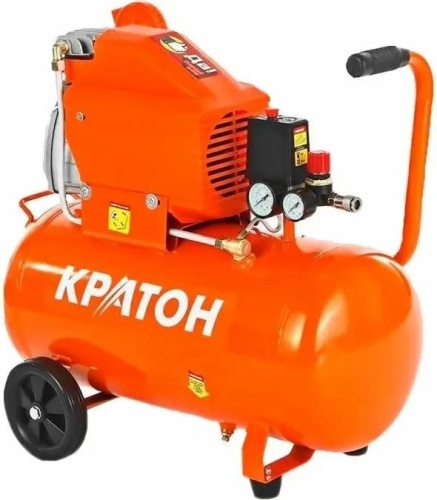 Компрессор поршневой Кратон AC-280-40-DD масляный 280л/мин 40л 2000Вт оранжевый | код 1882681 | КРАТОН
