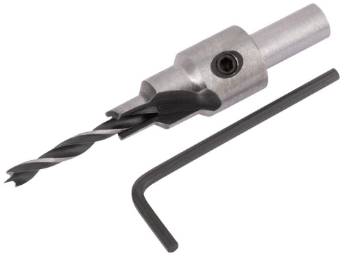 Сверло с зенкером для мебельных стяжек 4мм/зенкер 6.5мм (для стяжки 5х50) FIT 36429 фото 2 Сверло с зенкером для мебельных стяжек 4мм/зенкер 6.5мм (для стяжки 5х50) FIT 36429 фото 2