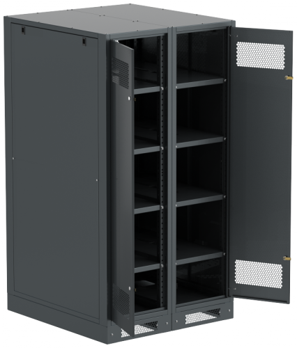 ITK LINEA B Шкаф (пустой) 1700х900мм дверь двуст. мет. чер. | код LB05-17H99-2M | ITK by IEK