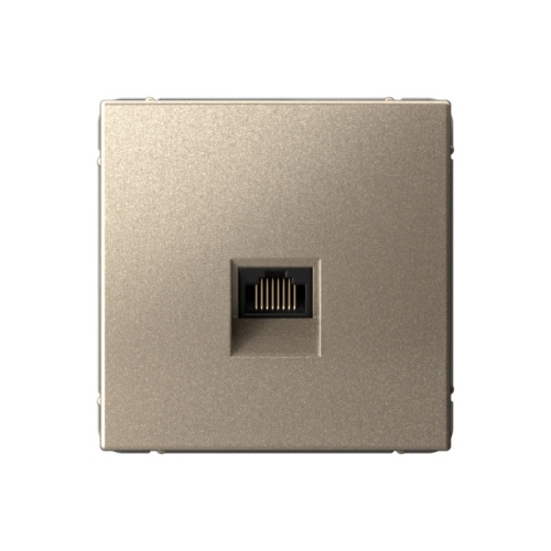 ARTGALLERY РОЗЕТКА компьютерная RJ45, кат. 5е, механизм, ШАМПАНЬ | код GAL000583 | Systeme Electric