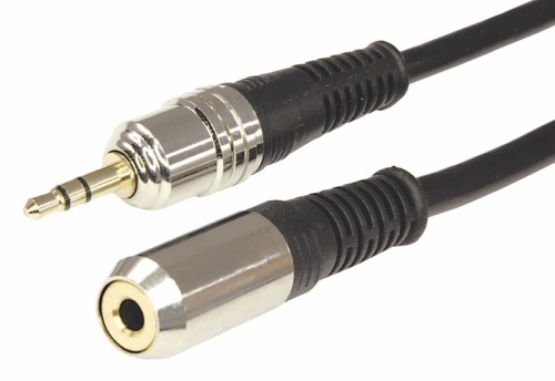 Шнур 3.5 Stereo шт - 3.5 Stereo гн 3М (GOLD) - металл REXANT | код 17-4025 | REXANT