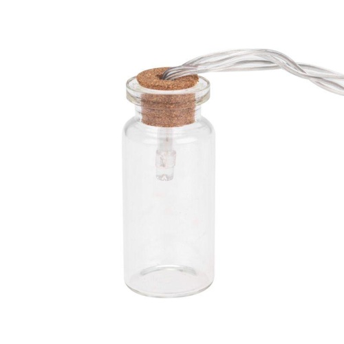 Гирлянда светодиодная баночки 1,5 м, 10 LED, прозрачный ПВХ, свечение тёплый белый, 2 х АА (батарейки не в комплекте) | код 303-096 | Neon-Night фото 5