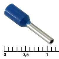 Наконечник на кабель RUICHI DN00708, синий, 1.2x8 мм, 0.75 мм2 | код 90965 | Ruichi