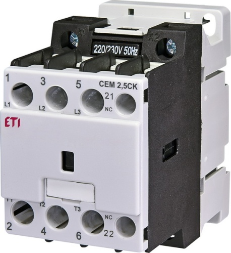 Контактор CEM 2,5CK.01 (2,5 кВАр, 400-440V) | код 004643803 | ETI