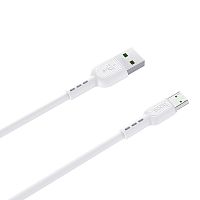 Кабель USB 2.0 hoco X33, AM/MicroBm, белый, 1м, 4А | код 6931474709158 | Hoco