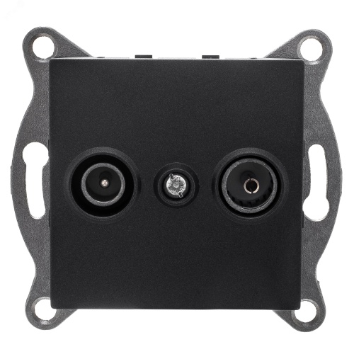 GUSI Bravo механизм розетки TV+ SAT, оконечной, скрытая установка. Цвет графит. | код С10TS1-010 | GUSI ELECTRIC GUSI Bravo механизм розетки TV+ SAT, оконечной, скрытая установка. Цвет графит. | код С10TS1-010 | GUSI ELECTRIC