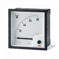 Вольтметр щитовой ABB VLM 150В DC, аналоговый, кл.т. 1,5 | код. 2CSG212150R4001 | ABB