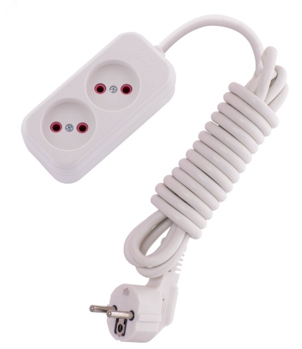 Удлинитель без заземления 2 входа 3 метра | код 720-0203-203 | Lezard Удлинитель без заземления 2 входа 3 метра | код 720-0203-203 | Lezard