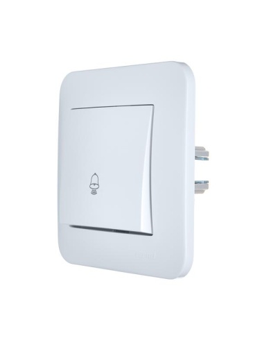 Кнопка звонка 1-кл.СП ASTI 10А IP20 в сборе бел. LEZARD 7081-0202-103 фото 3