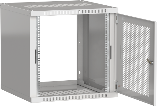 ITK Шкаф LINEA WE 12U 600х600мм дверь перфорированная серый | код LWE3-12U66-PF | IEK фото 2