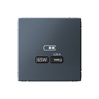 ARTGALLERY USB РОЗЕТКА тип-С 65Вт высокоскор.заряд. QC, PD, механизм, ГРИФЕЛЬ | код GAL000727 | Systeme Electric