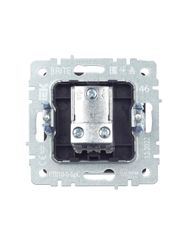 BRITE Розетка TV проходная РТВ10-0-БрС сталь | код BR-A10-P-K46 | IEK фото 8