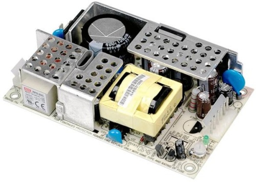 Источник питания AC-DC, 65Вт, вход 90…264В AC 47…440Гц, 127…370B DC, выходы: 24В/0…2.9А, 5В/0…1.5А, рег. по вых1 ±5%, изоляция 3000В AC, на плате 127.8х76.2х28мм, -20…+60С | код RPD-65D | MeanWell