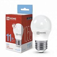 Лампа светодиодная LED-ШАР-VC 11Вт 230В E27 6500К 990лм IN HOME 4690612024943