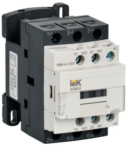 Контактор КМИ-А-11812 LC1D 18А кат. 230В AC 1НО+1НЗ AC-3 | код AR-ACC-11-018-230-11 | IEK