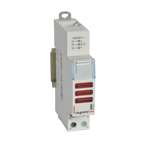 CX³ Лампа индик. 3xLED кр. | код 412933 | Legrand 