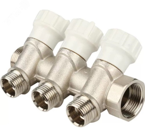 коллектор распределительный регулируемый 465/3 3/4х1/2, 3 выхода | код 39362 | ITAP