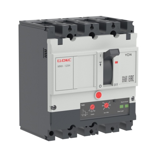 Авт. выкл. YON pro MNX125H 3N 125A 150kA при AC415V расц. TMD | код MNX125H3NTMD0125 | DKC
