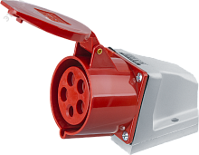 Розетка NCA-SR125-32-380 стационарная наружная 32А 3P+N+PE IP44 | код 14299 | Navigator Group