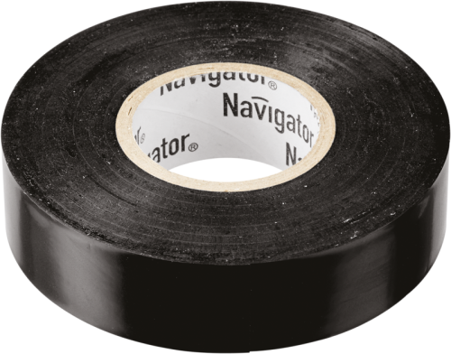 Изолента ПВХ черная 15мм 10м NIT-B15-10/BL (71229) | код 17627 | Navigator Group