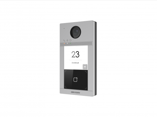 Панель 2Мп IP вызывная на одного абонента с ИК-по светкой и Wi-Fi (DS-KV8113-WME1/Flush) | код 305302108 | Hikvision