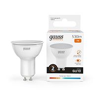 Лампа светодиодная Elementary MR16 7Вт 3000К GU10 530лм | Код. 13617 | Gauss