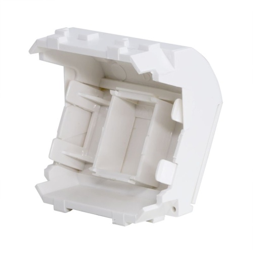 BRAVA Адаптер для информационныx разъемов Keystone 2 модуля белый | код 76613B | DKC фото 3
