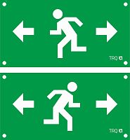 Пиктограмма ПЭУ 020 Аварийный выход налево/направо (240х125) РС-M /комплект, 2шт./ MIZAR SP | код 2502002150 | Световые Технологии