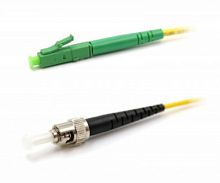 Патч-корд оптический LANMASTER, LSZH, симплексный, LC/APC-ST/UPC, SM OS2, 1.5 м | код LAN-LC-ST/SAU-1.5 | LANMASTER