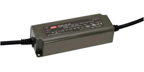 Источник питания AC-DC, 40.1Вт, ККМ, IP67, вход 90…305В AC, 47…63Гц, выход 12В/3.34А, изоляция 3750В AC, в кожухе 150х53х35мм, -40…+70С, димминг 0-10В, ШИМ, выход: стабилизированное напряжение с ШИМ | код PWM-40-12 | MeanWell