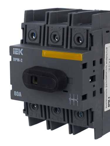 Выключатель-разъединитель модульный ВРМ-2 3P 80А | код MVR20-3-080 | IEK фото 9