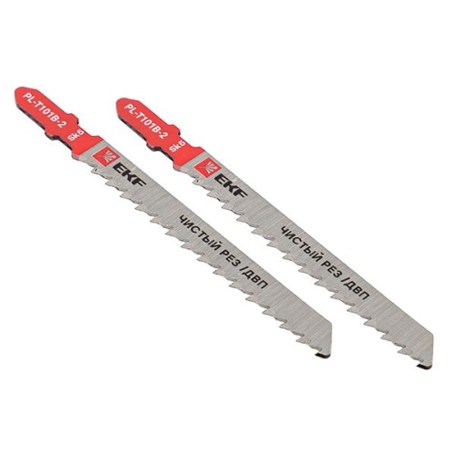 Пилка для электролобзика прямые T101B (чистовой рез по ДВП)(SK5) (уп.2шт) Expert | код pl-t101b-2 | EKF фото 2