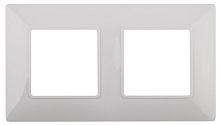 Рамка на 2 поста, Эра Elegance, белый, 14-5002-01 | код Б0034387 | ЭРА