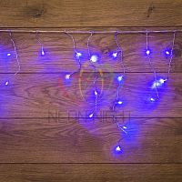 Гирлянда "Айсикл" (бахрома) 1.8х0.5м 48LED син. 3Вт 230В IP20 провод прозр. | код 255-013 | Neon-Night