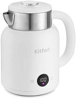 Чайник электрический Kitfort КТ-6196-2 1.5л. 2200Вт белый/серебристый корпус: металл/пластик | код 1989352 | KITFORT
