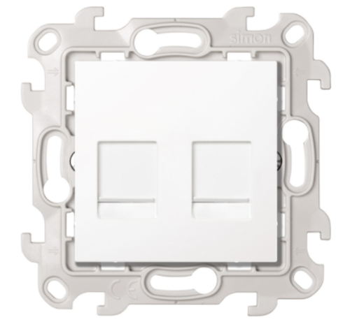 Розетка 2хRJ45 кат 5е UTP, белый | код 2450593-030 | Simon