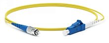 Патч-корд волоконно-оптический (шнур) SM 9/125 (OS2) FC/UPC-LC/UPC 2 мм simplex LSZH 10 м, Hyperline FC-S2-9-FC/UR-LC/UR-H-10M-LSZH-YL | код 240186 | Hyperline