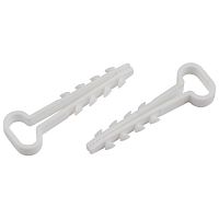 Дюбель-хомут для плоского кабеля 5-10 мм белый (10 штук) NO-224-563 | код Б0066250 | ЭРА