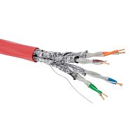 Кабель CAT 5е, U/FTP, нг(А)-FRHF, бухта 305м, красный | код RN5EUFA04RD | DKC