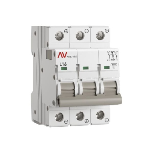 Выключатель автоматический AV-6 DC 3P 16A (L) 6kA EKF AVERES | код mcb6-DC-3-16L-av | EKF фото 2 Выключатель автоматический AV-6 DC 3P 16A (L) 6kA EKF AVERES | код mcb6-DC-3-16L-av | EKF фото 2