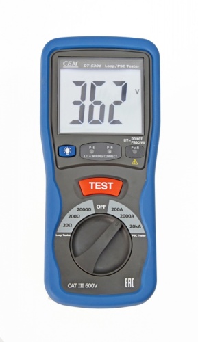 DT-5301 измеритель R петли фаза-нуль и тока короткого замыкания (без поверки) | код 481899 | CEM
