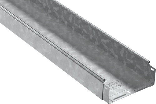 ESCA Лоток неперфорированный 80х300х3000 HDZ | код CLN10-080-300-3-M-HDZ | IEK