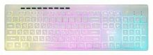 Клавиатура Оклик 490ML белый USB slim Multimedia LED | код 1067205 | Oklick