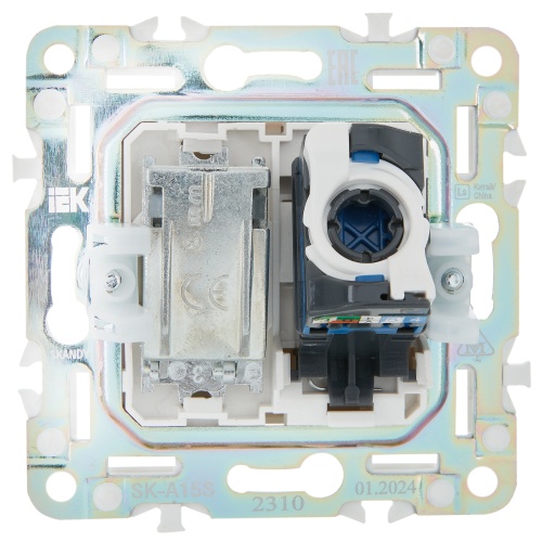 SKANDY Роз. двойная TV+RJ45 кат.6E SK-A15S сереб. IEK | код SK-AK20-2-K23 | IEK фото 2