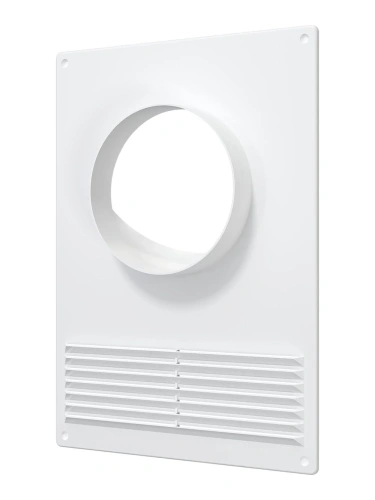 Площадка торцевая пластиковая с решеткой 180х250 фланец D100 | код 100ПТПР | ERA Площадка торцевая пластиковая с решеткой 180х250 фланец D100 | код 100ПТПР | ERA