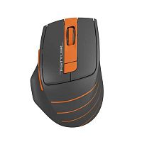 Мышь A4Tech Fstyler FG30 серый/оранжевый оптическая (2000dpi) беспроводная USB (6but) | код 1147562 | A4TECH