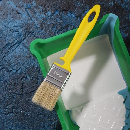 Кисть плоская для эмали 35х10 мм | код 89-0312 | REXANT