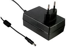 Адаптер настенный, AC-DC, 18Вт, вход 85...264B AC 47...63 Гц,, выход 28B/0.64A, изоляция 3000В AC, 79x54x33мм, -30...+70С, выходной разъем 11, диам. 5.5х2.1мм | код GST18E28-P1J | MeanWell