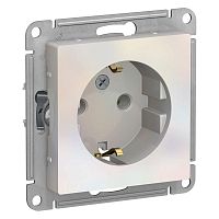 Механизм розетки 1-м СП AtlasDesign 16А IP20 с заземл. жемчуж. | код. ATN000443 | Schneider Electric